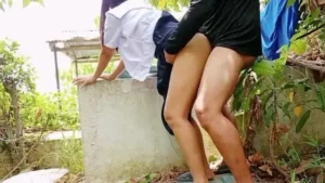 Ajak Pacar Ngewe Di Kebun Sepulang Sekolah